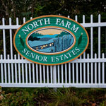 Fence entering North Farm Estates